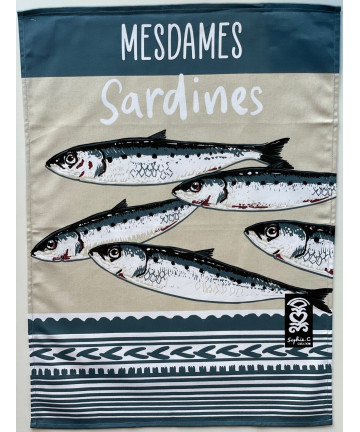 Torchon Mesdames Sardines