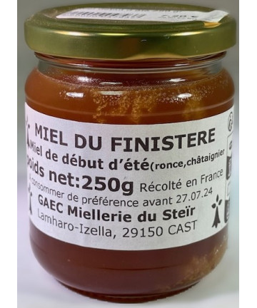 miel debut d'été 250 gr (ronce, Châtaignier)