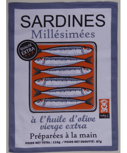 Torchon sardines millesimées