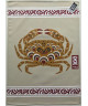 Torchon Crabe fleuri