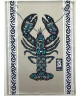 Torchon Homard fleuri