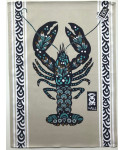 Torchon Homard fleuri