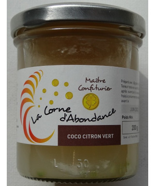 Confiture coco citron vert