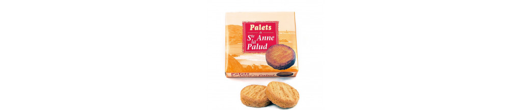 Palets de la biscuiterie en sachets